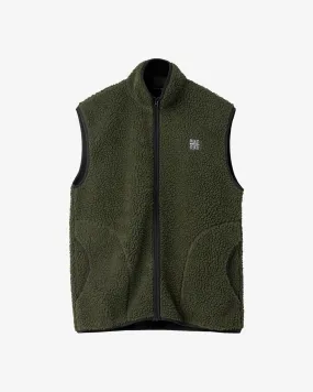 Langli Pile Waist Coat - Army