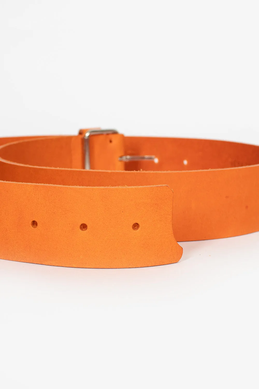 Leather Belt Orange