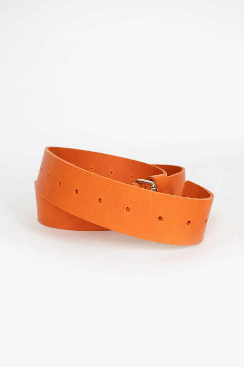 Leather Belt Orange