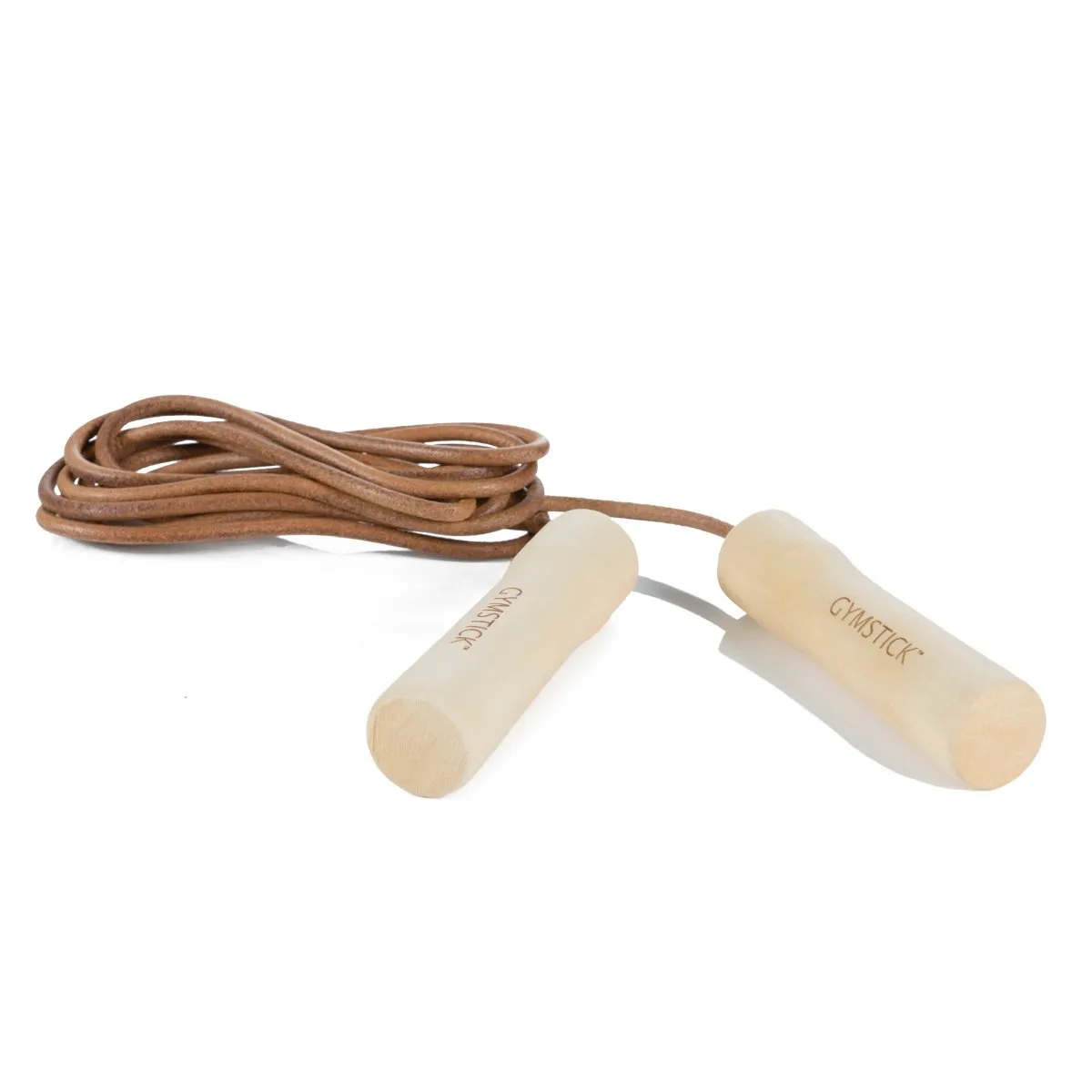 Leather Jump Rope - Wood