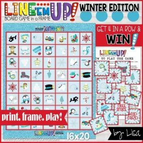 LINE 'Em UP! {WINTER} PRINTABLE Game