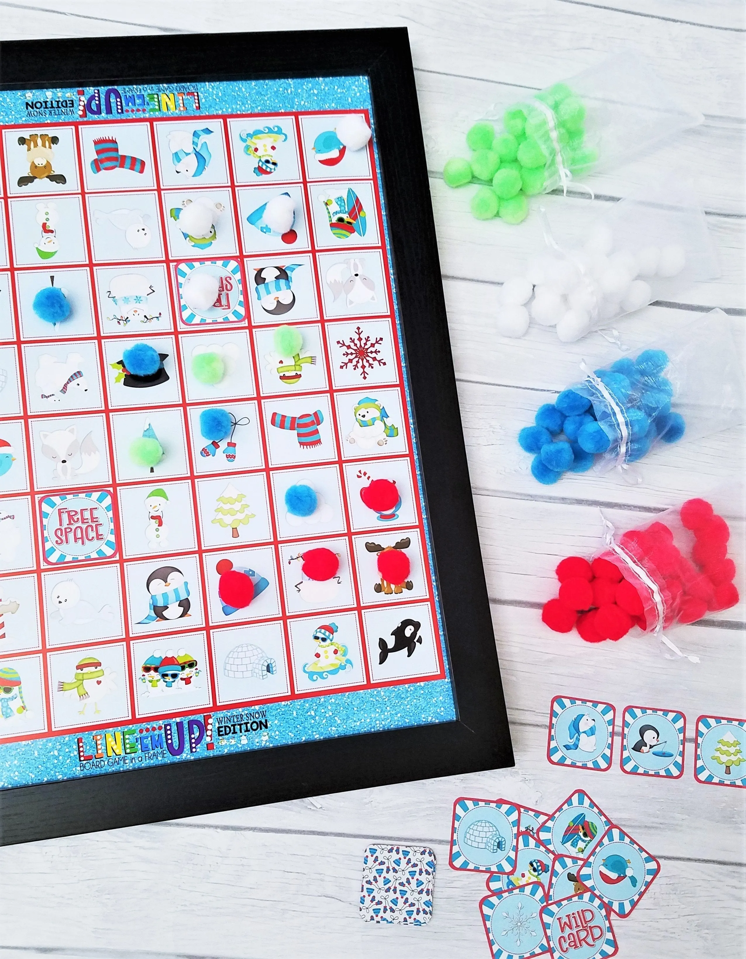 LINE 'Em UP! {WINTER} PRINTABLE Game