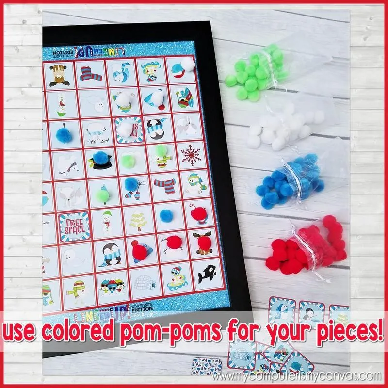 LINE 'Em UP! {WINTER} PRINTABLE Game