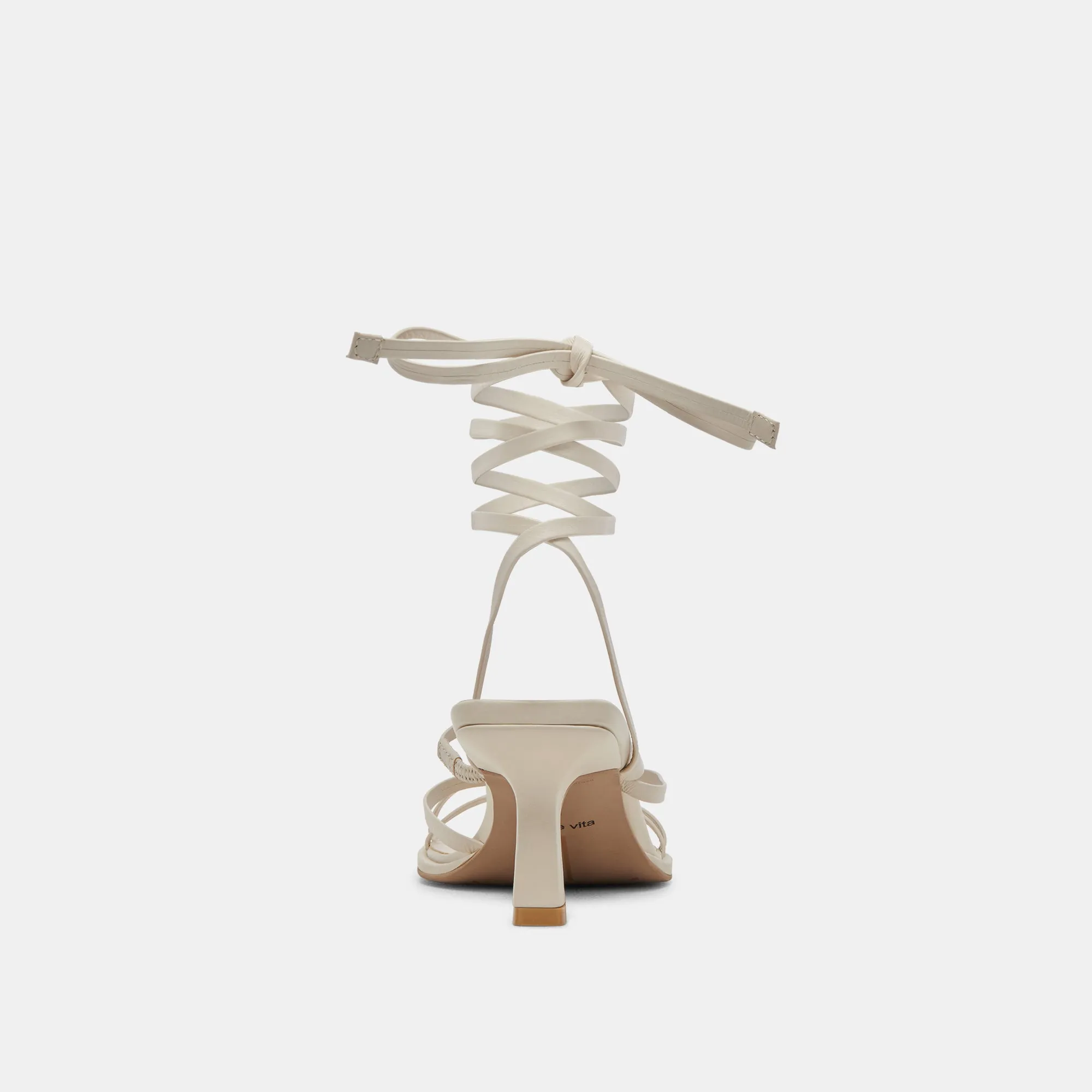 MALABO HEELS IVORY LEATHER