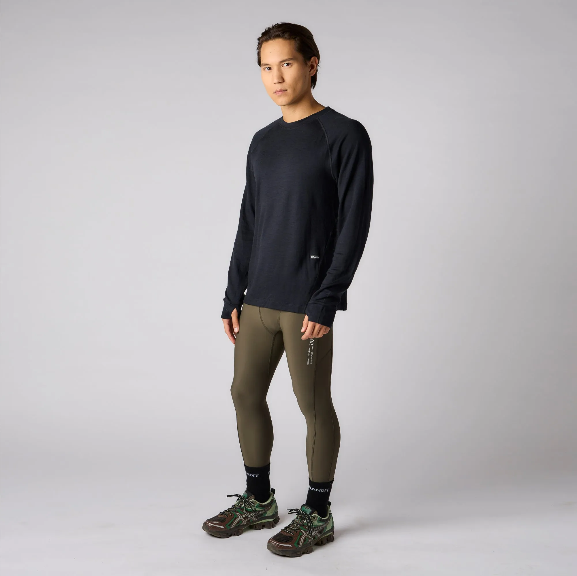 Merino Wool Long Sleeve - Men's, Black