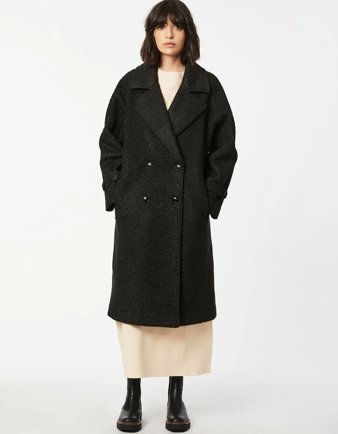 MILAN DOUBLE BREASTED WOOL COAT