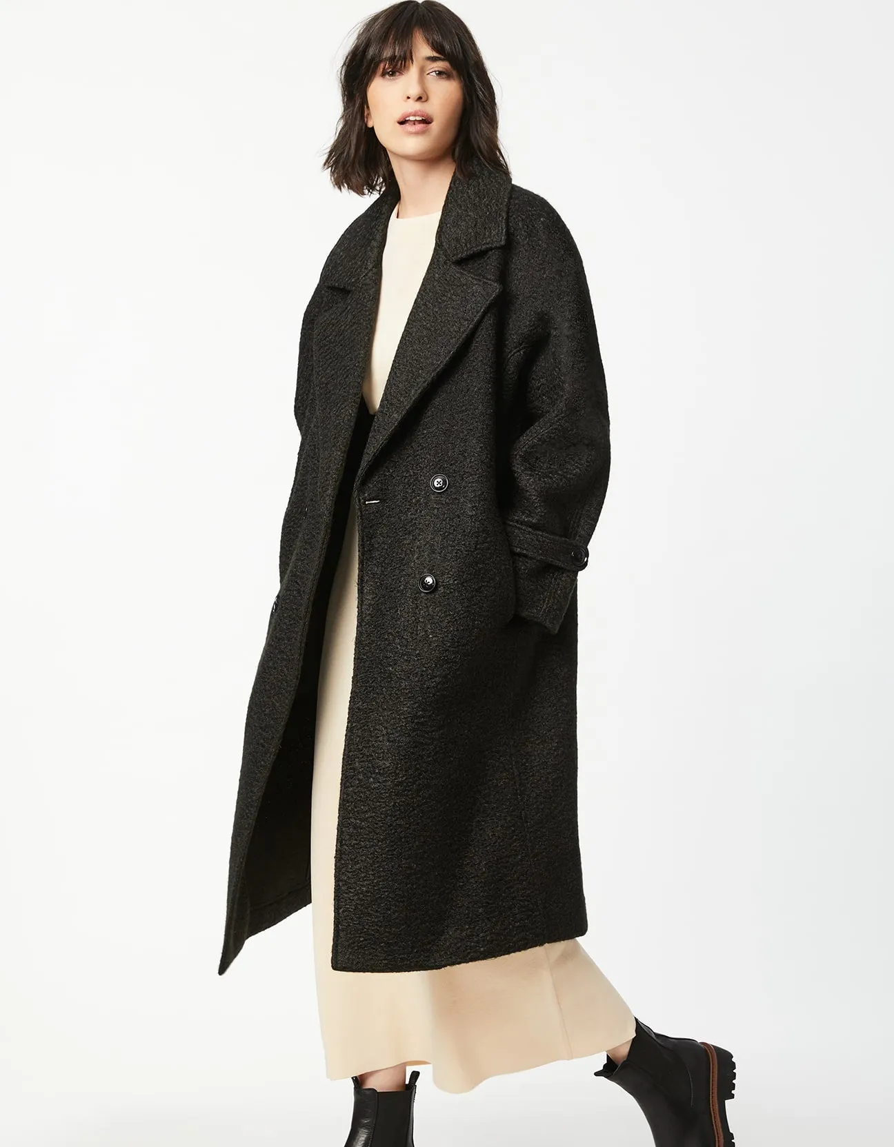 MILAN DOUBLE BREASTED WOOL COAT