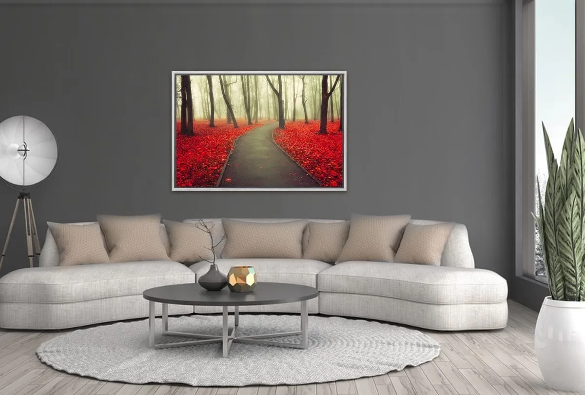 Misty Autumn Forest | Canvas Art Print