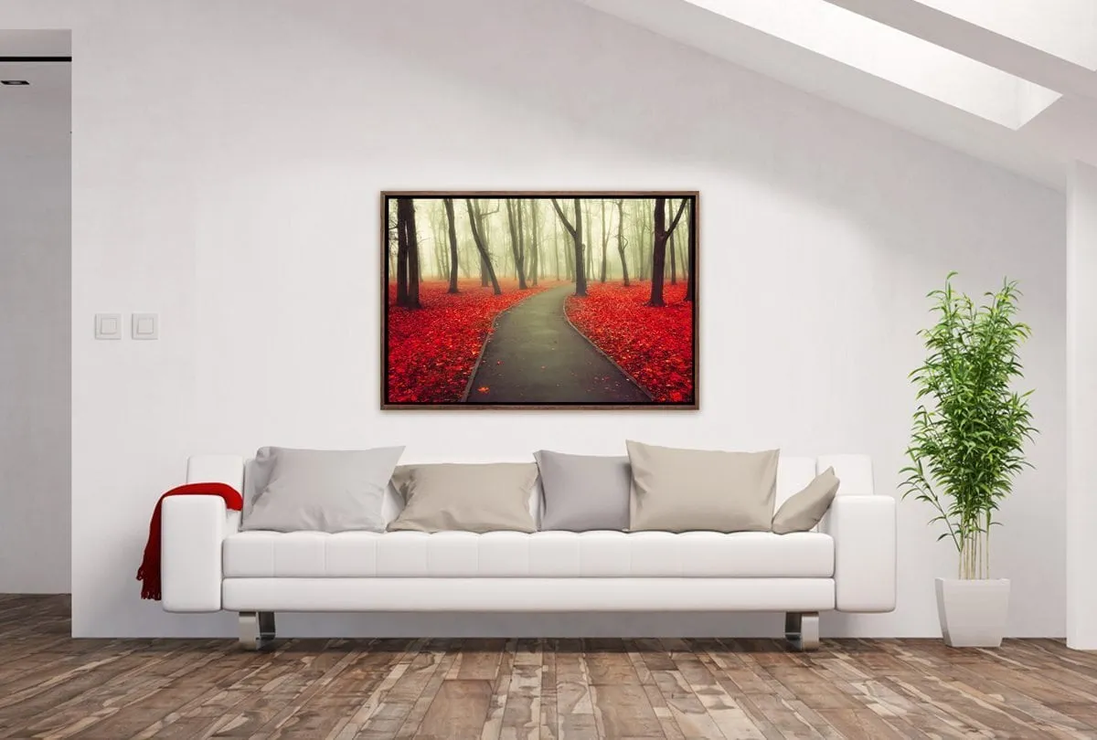 Misty Autumn Forest | Canvas Art Print