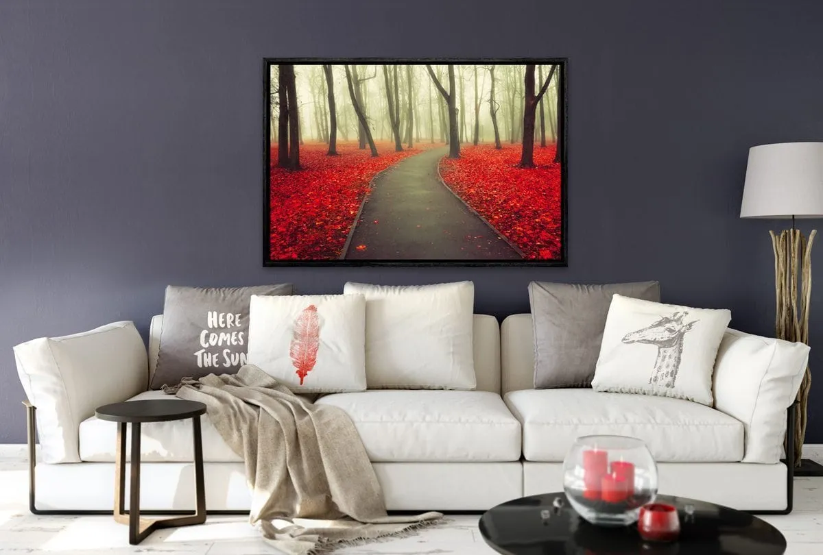 Misty Autumn Forest | Canvas Art Print