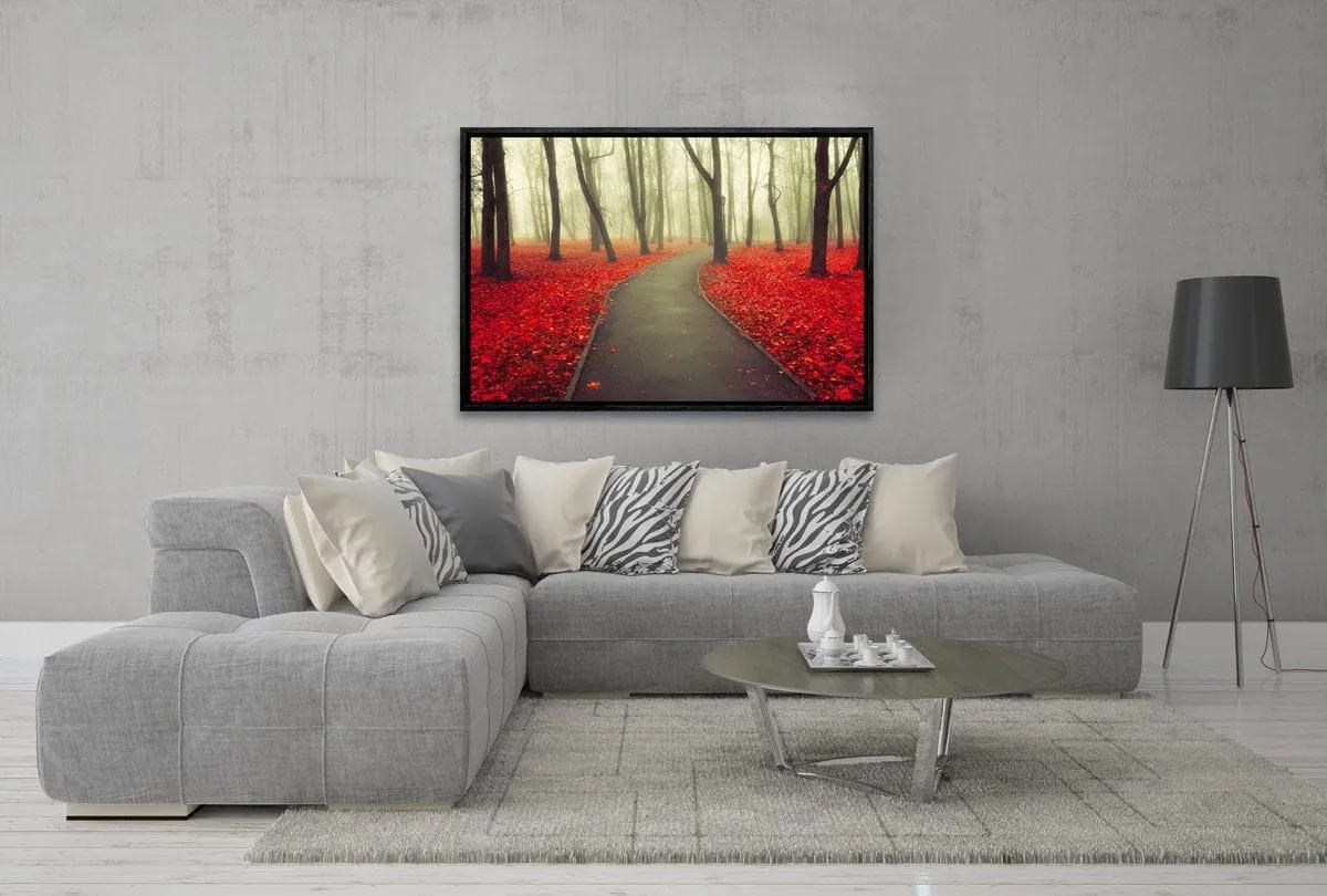 Misty Autumn Forest | Canvas Art Print