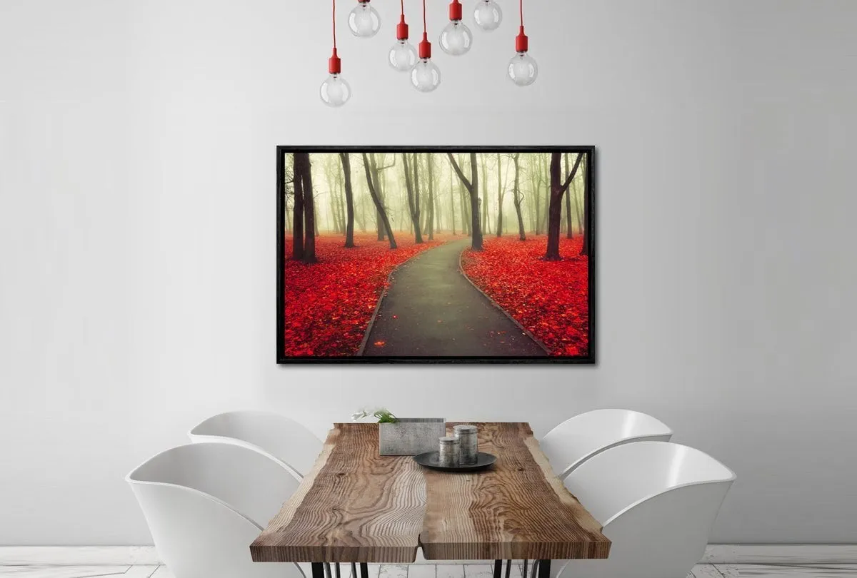 Misty Autumn Forest | Canvas Art Print