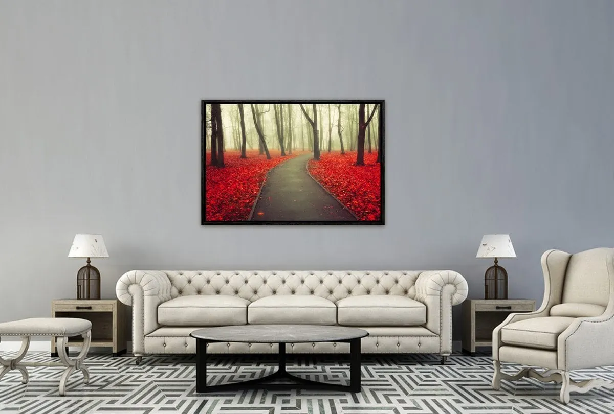 Misty Autumn Forest | Canvas Art Print