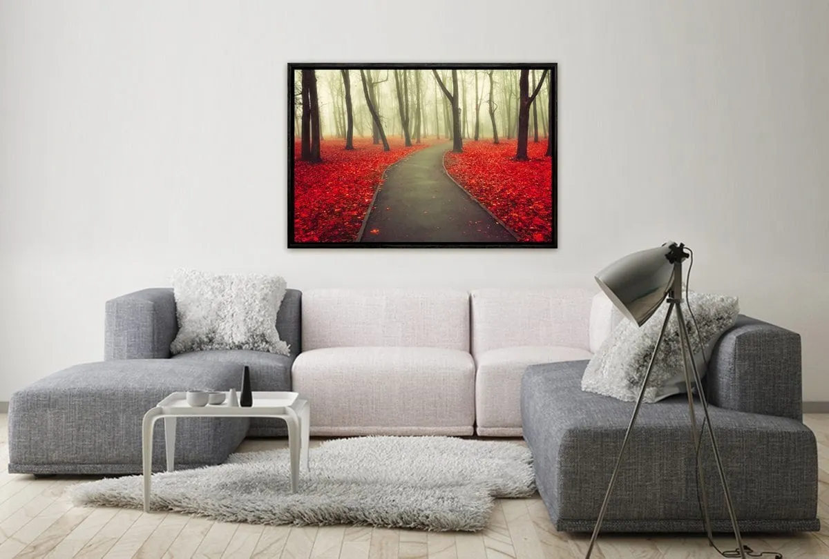 Misty Autumn Forest | Canvas Art Print