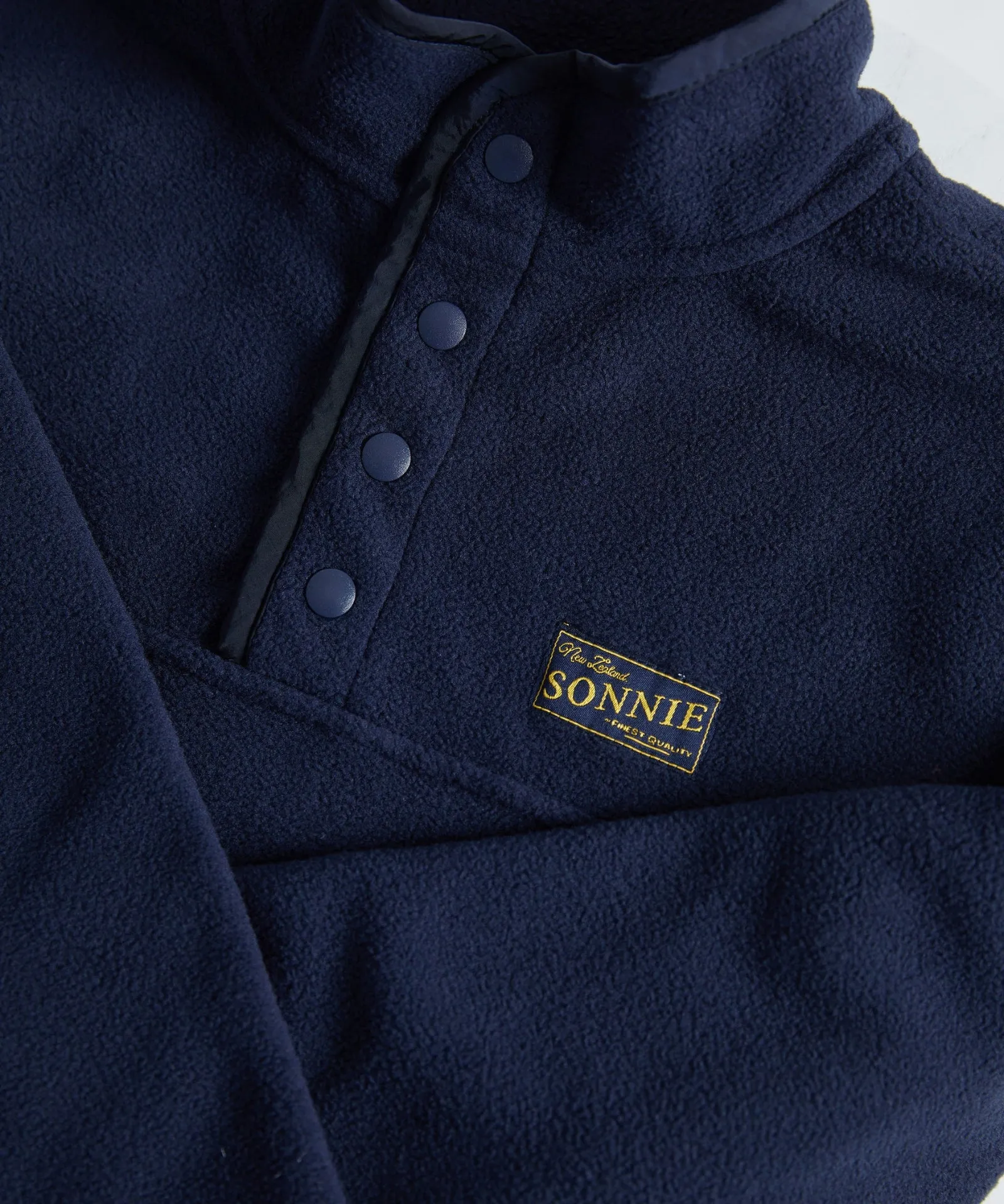 Fleece Quarter Dome Jacket in Deep Blue - Monty