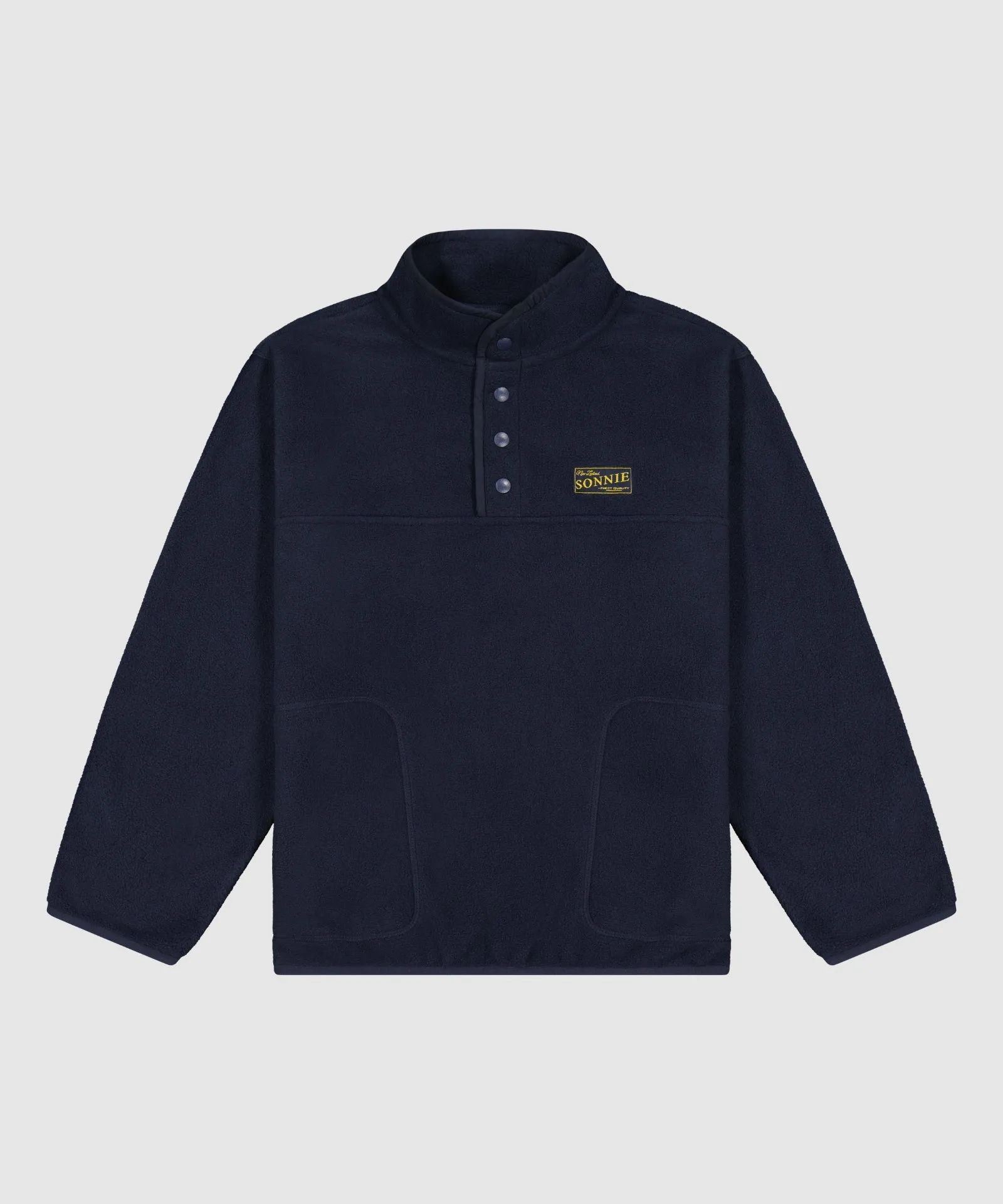 Fleece Quarter Dome Jacket in Deep Blue - Monty