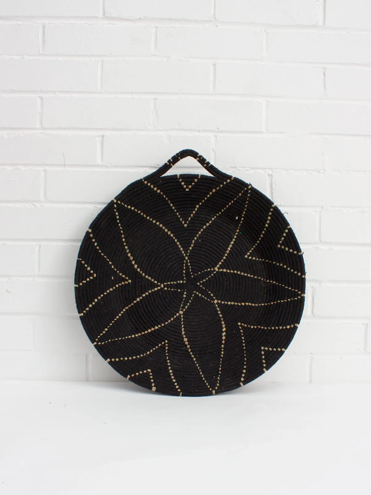 Moroccan Wool Plates, Black