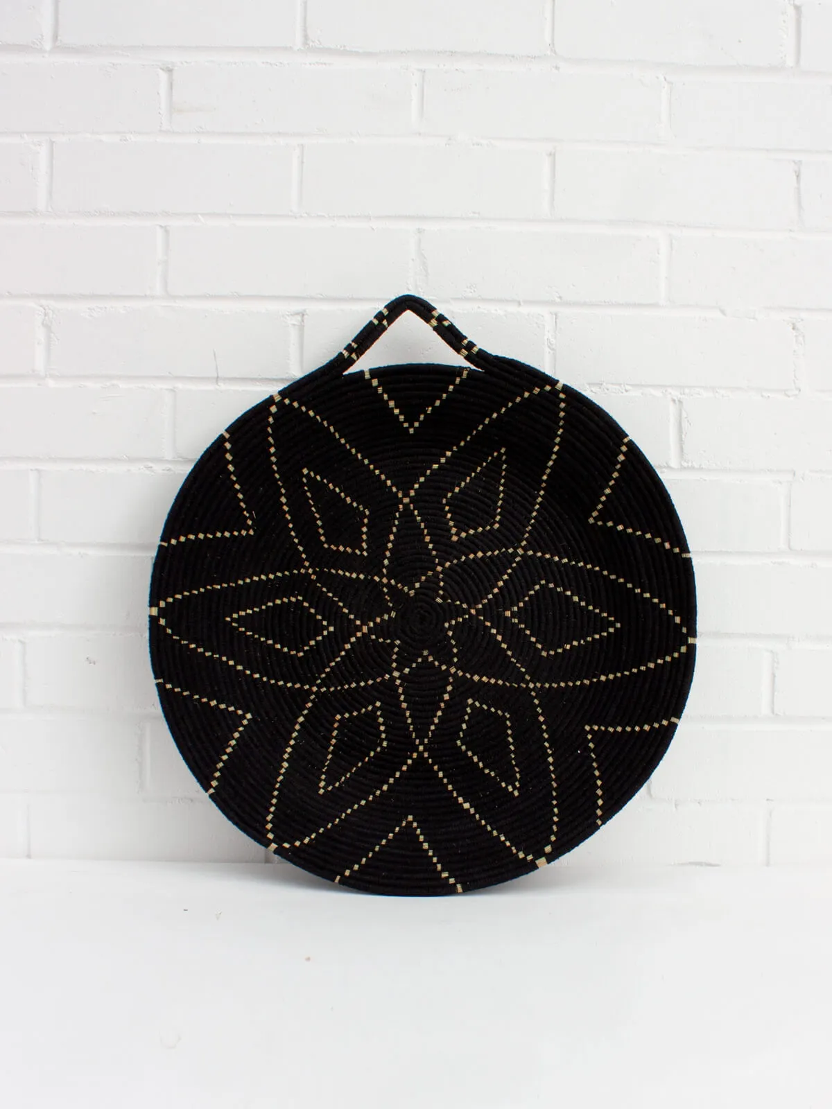 Moroccan Wool Plates, Black