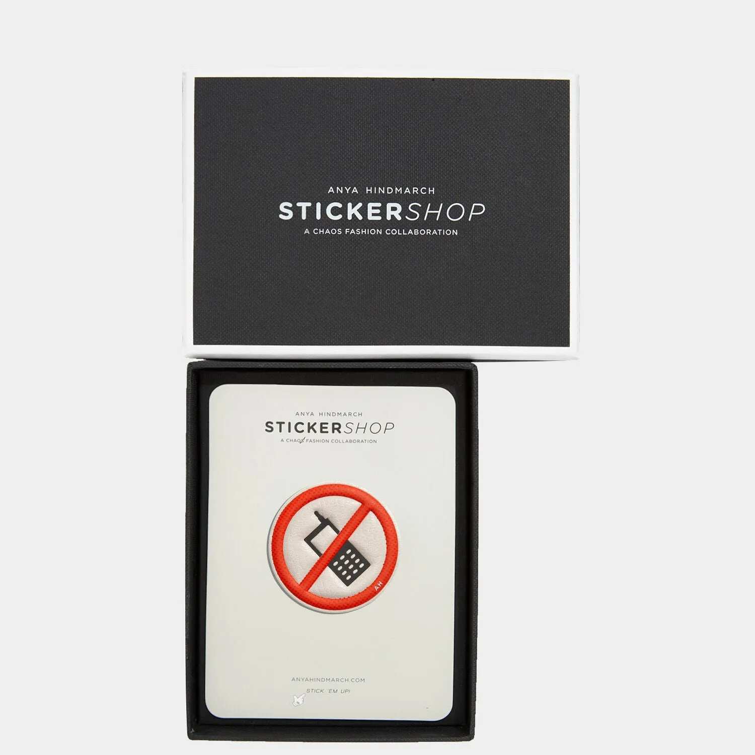 No Mobiles Leather Stickers