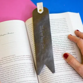 Personalized Leather Bookmark