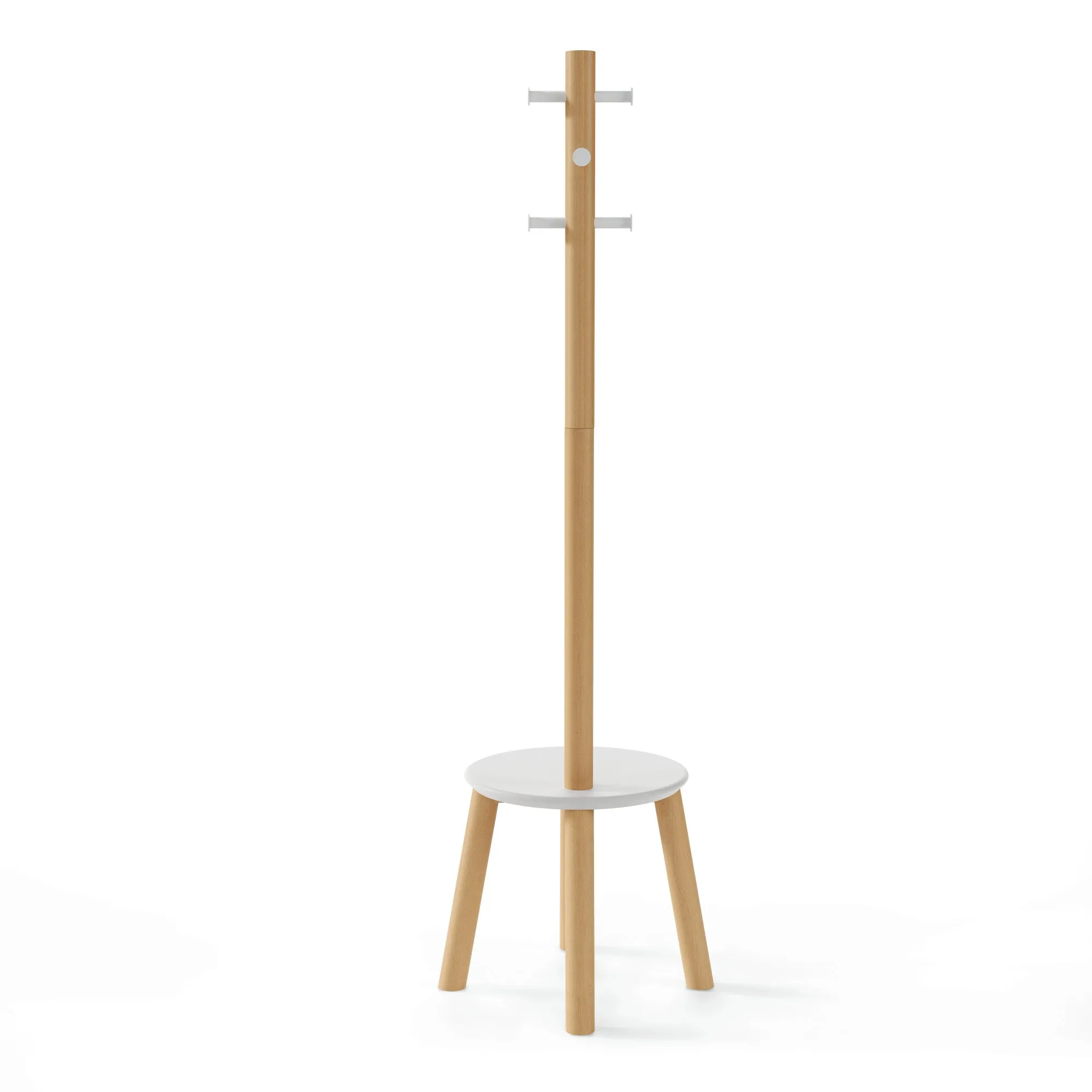 Pillar Stool and Coat Rack