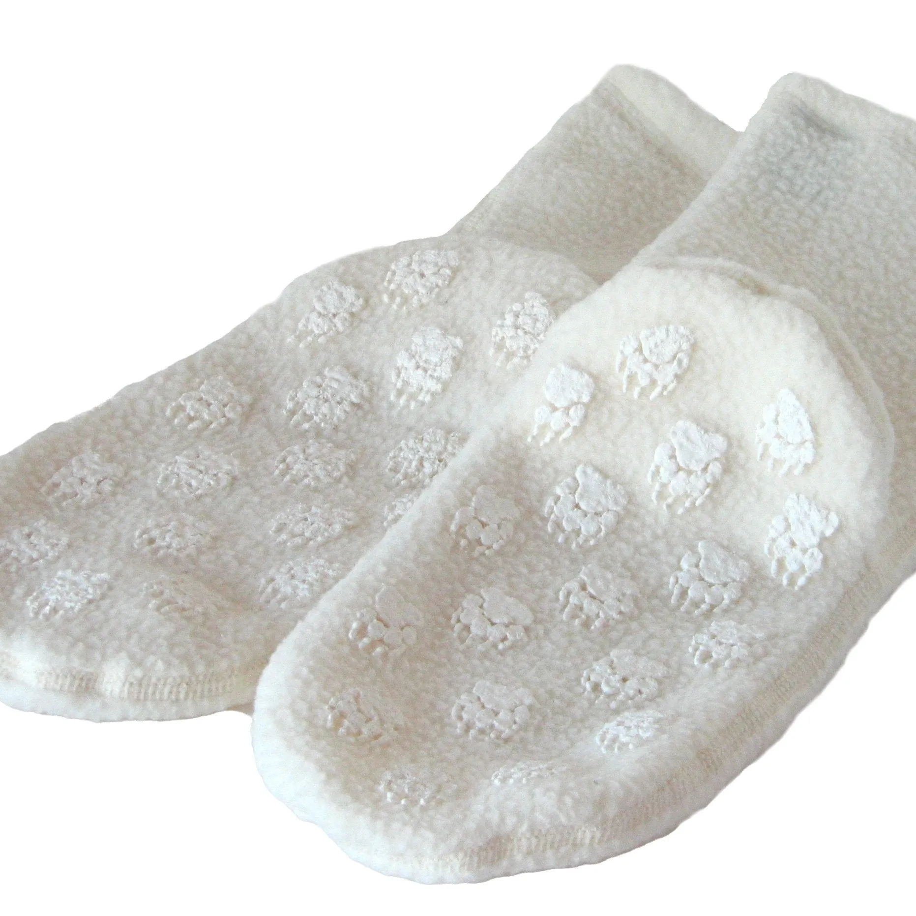 Polar Feet Supersoft Fleece Socks - Cream