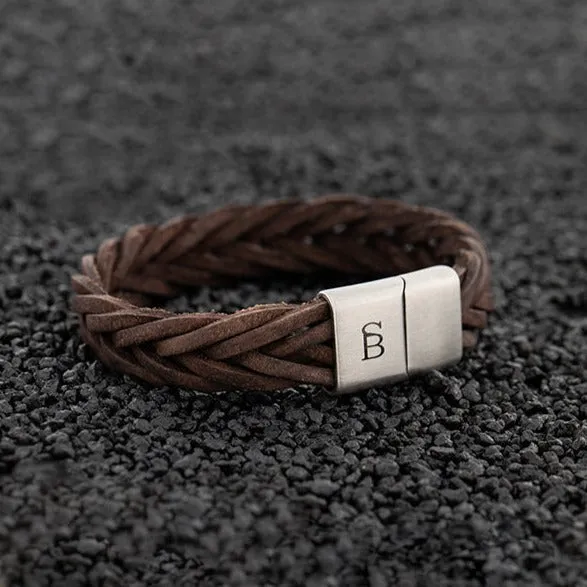 Preston Leather Bracelet Brown