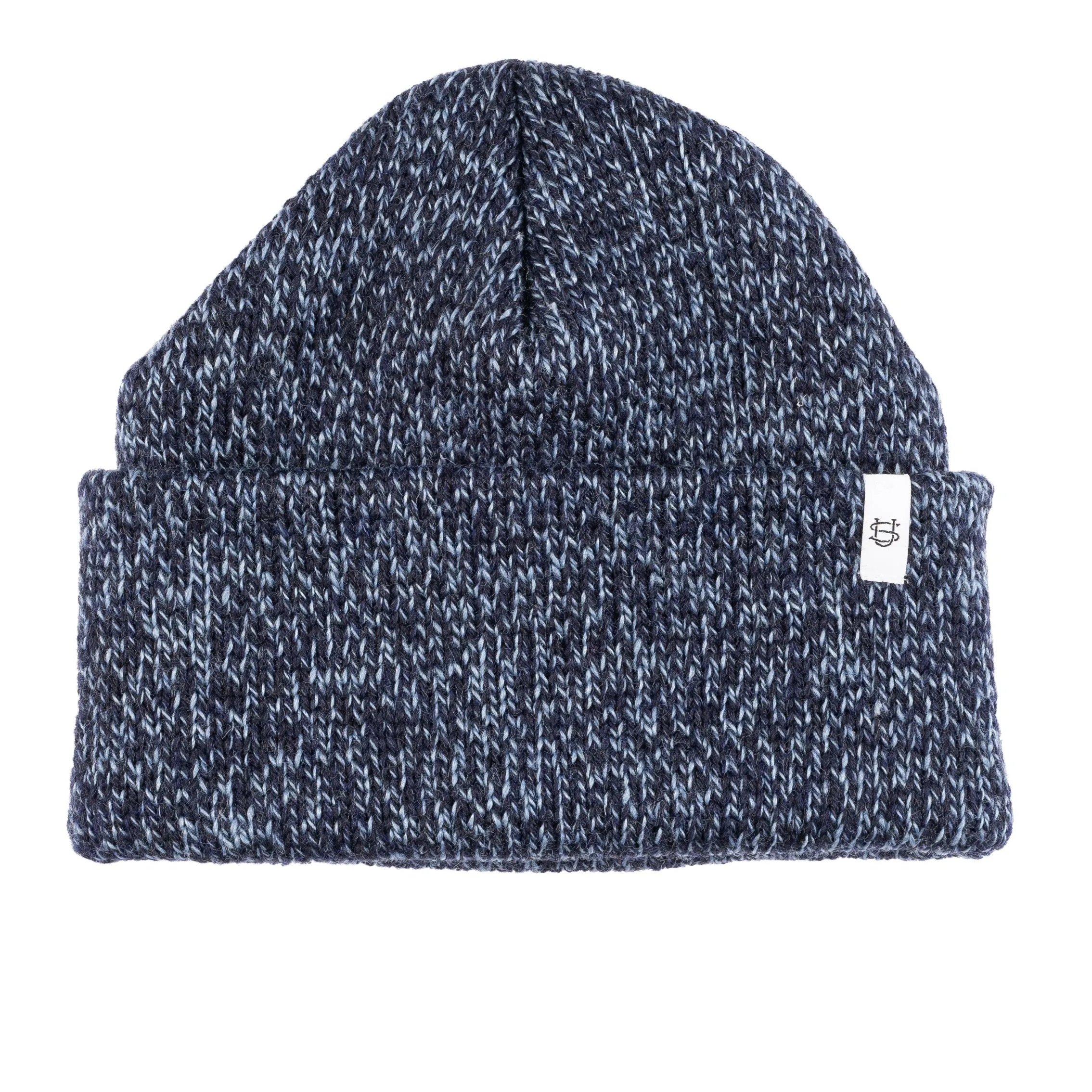 Ragg Wool Beanie - Denim Melange