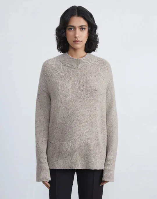 RESPONSIBLE CASHMERE-WOOL DONEGAL SWEATER