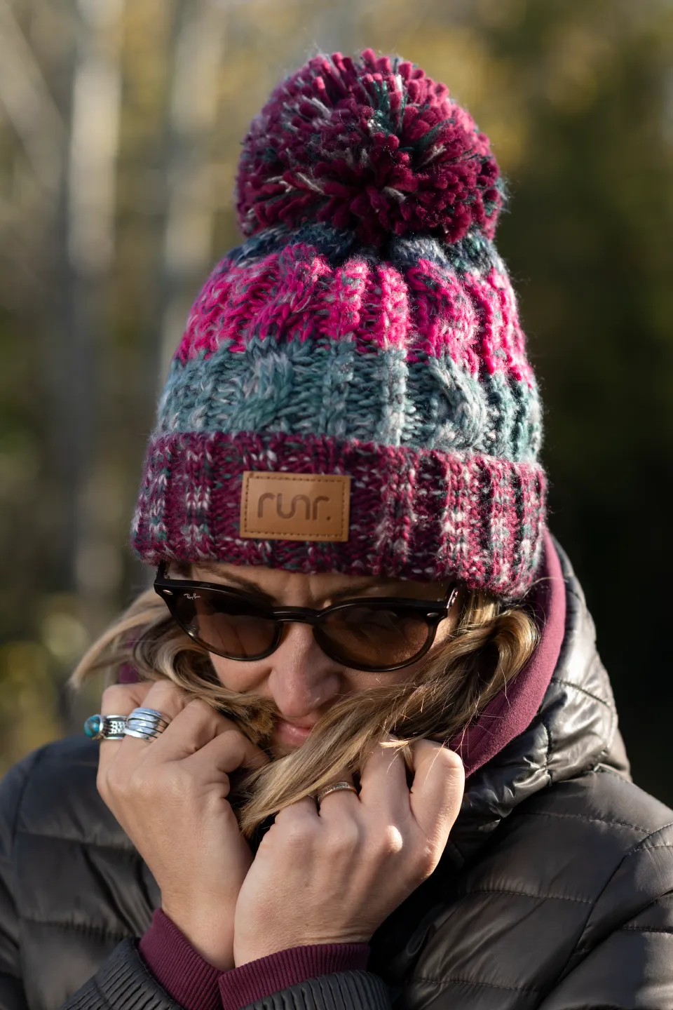 Runr Winter Bobble Hat - Aspen