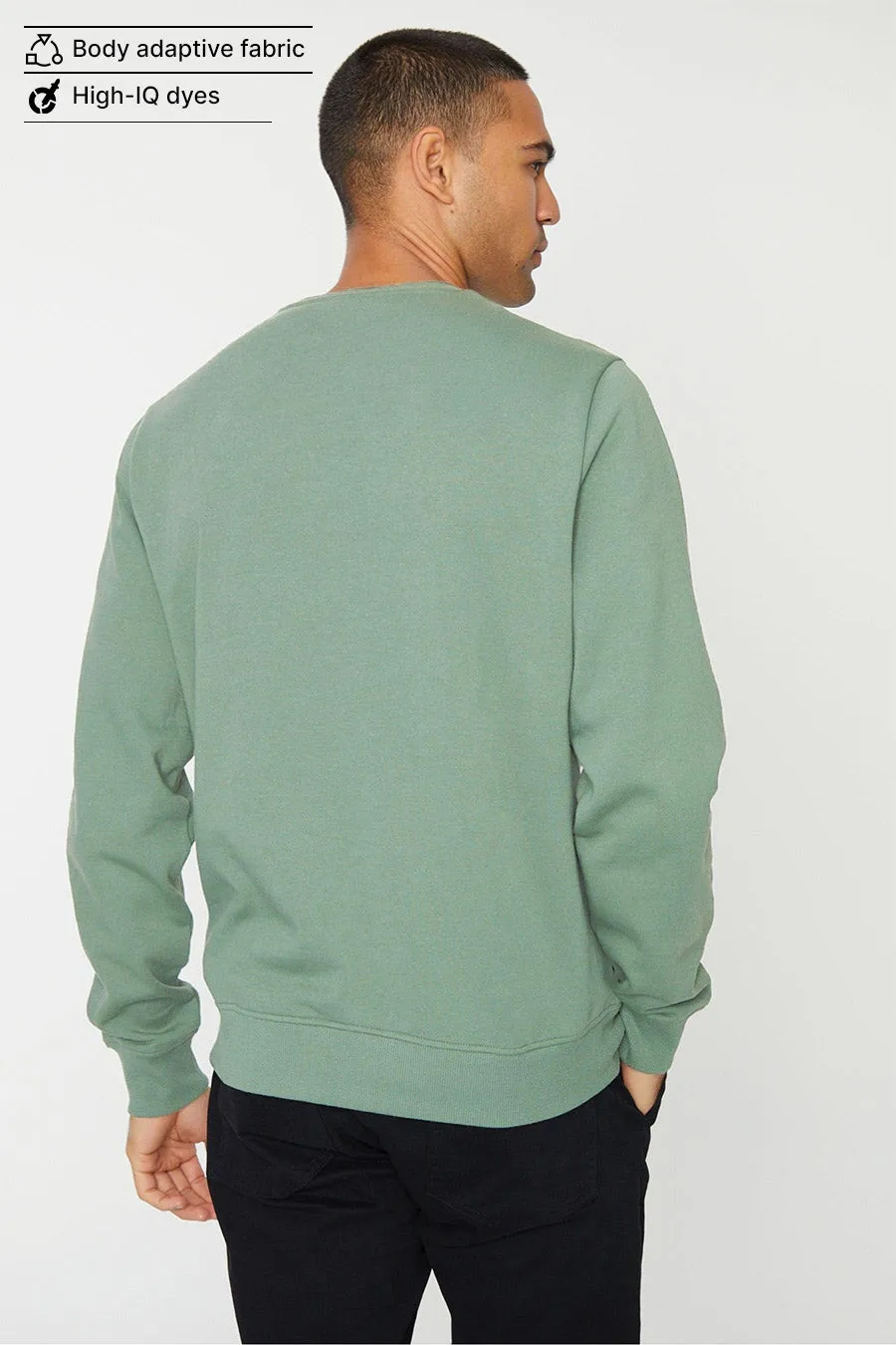 Sage Green - Fleece Sweatshirt