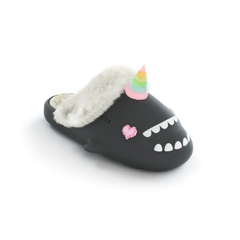 Sharkicks Pro - Winter Unicorn Pixel Heart Eyes Heel-open