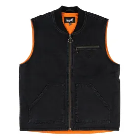 Splinter Enzyme-Washed Canvas Zip Vest