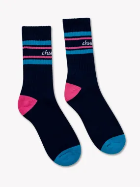 The Navy Colorblock Socks