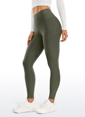 Thermal Fleece Lined Pocket Leggings 28''