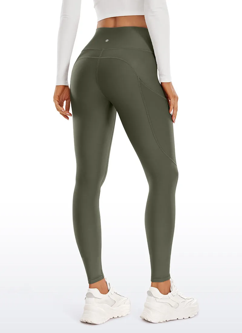 Thermal Fleece Lined Pocket Leggings 28''