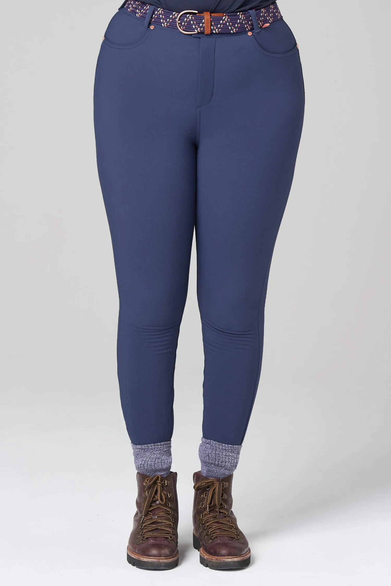 Thermal Skinny Outdoor Pants - Steel Blue