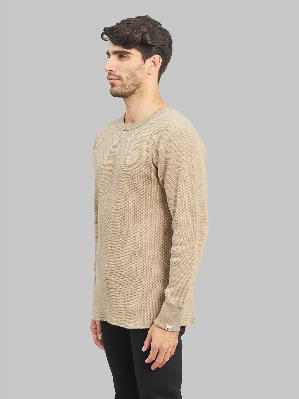 UES Double Honeycomb Thermal T-Shirt Beige