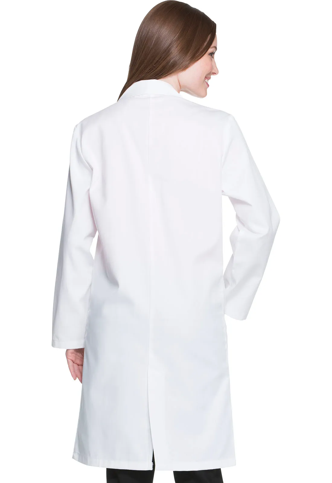 Unisex 40" Long Antimicrobial Lab Coat in White