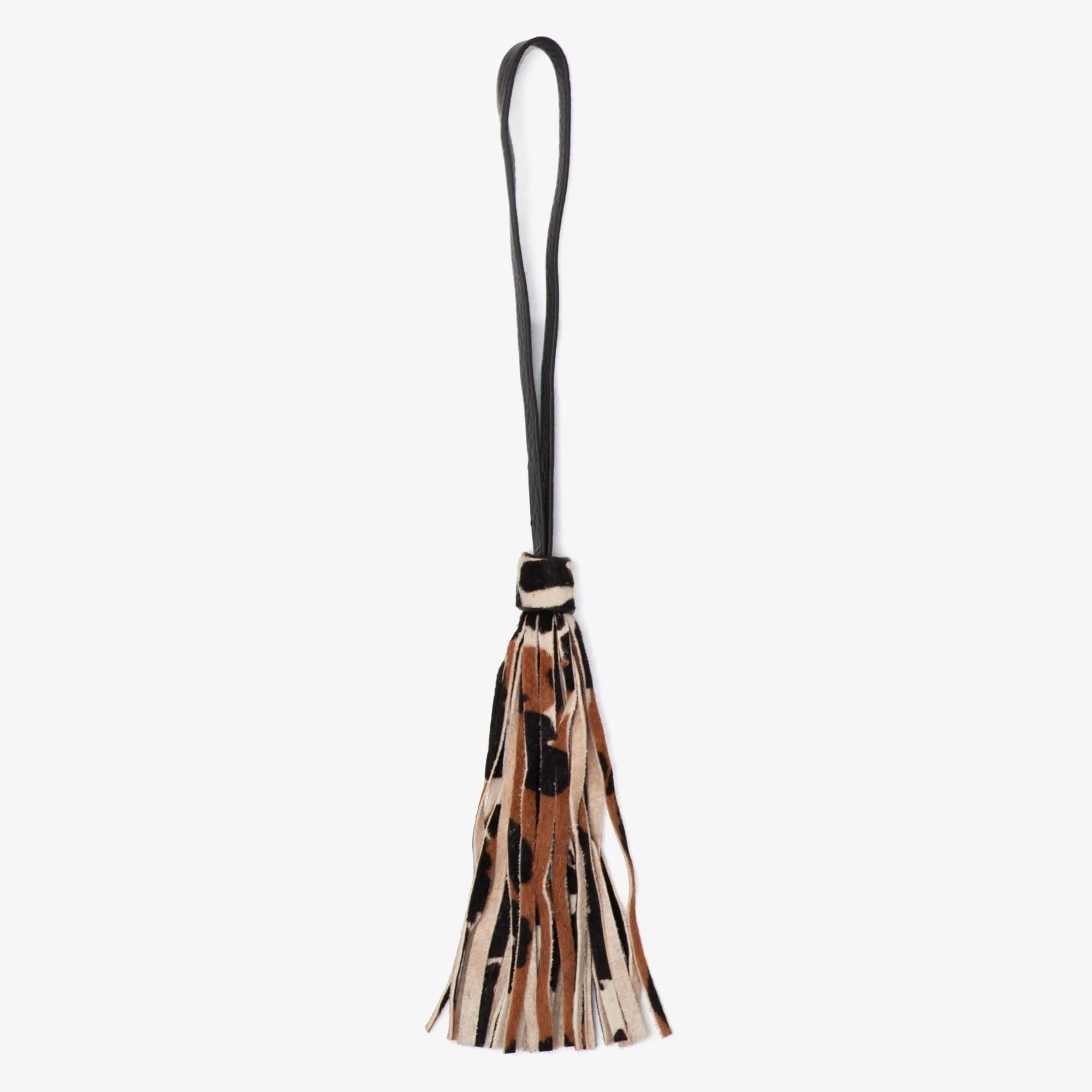 VANCHI Leather Bag Tassel