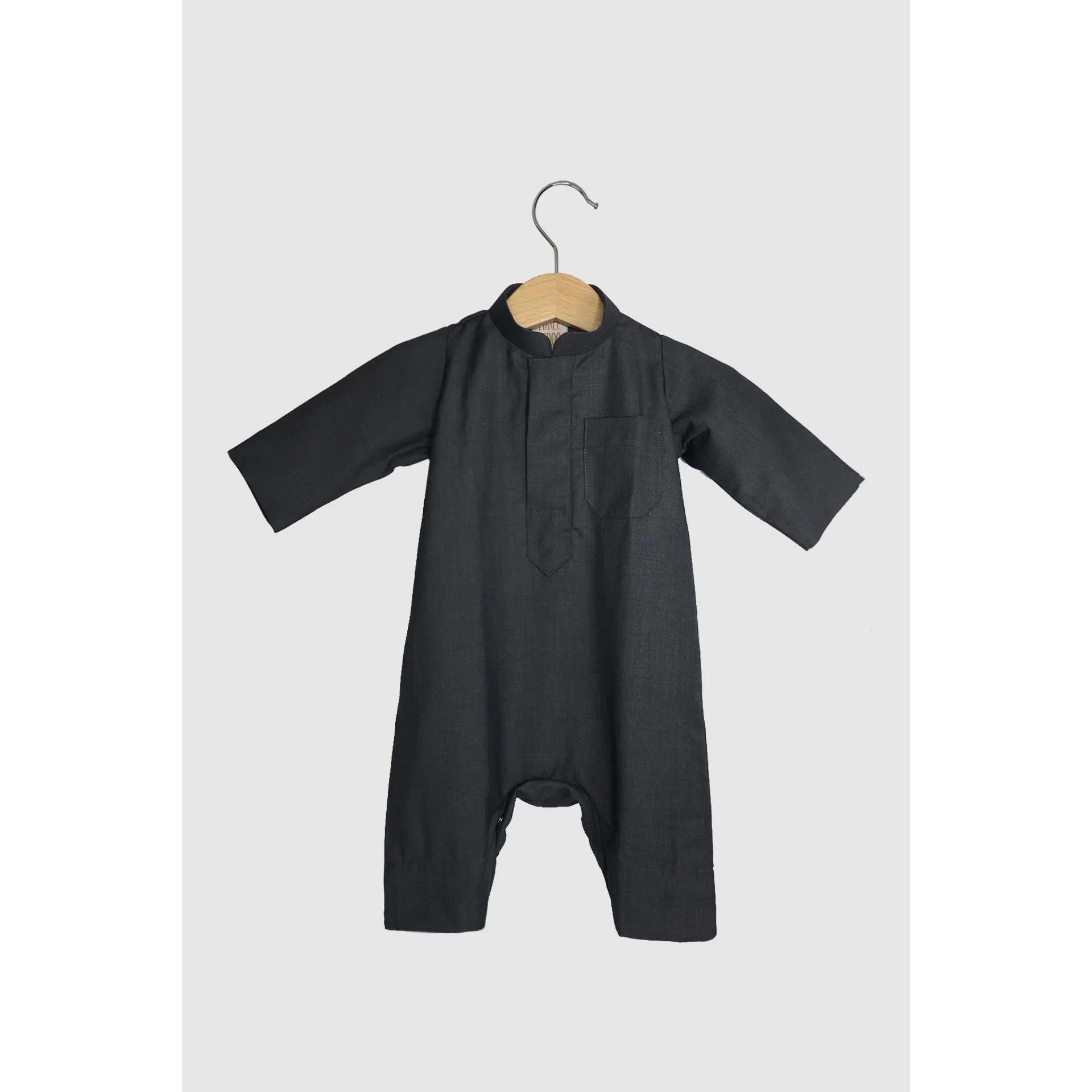 Winter Collection: Dishdasha Onesie - Dark Grey