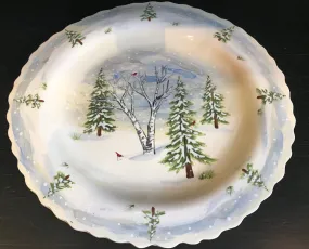 Winter Pine Large Platter