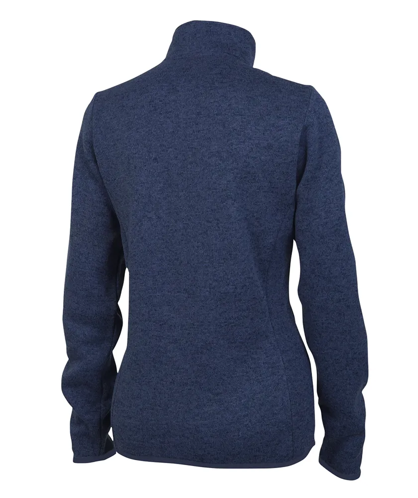 WOMEN'S HEATHERED FLEECE PULLOVER