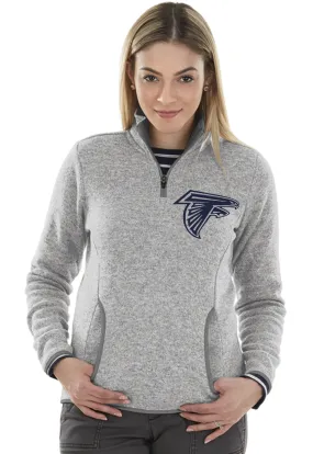 WOMEN'S HEATHERED FLEECE PULLOVER