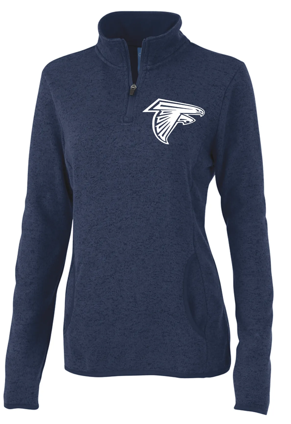 WOMEN'S HEATHERED FLEECE PULLOVER