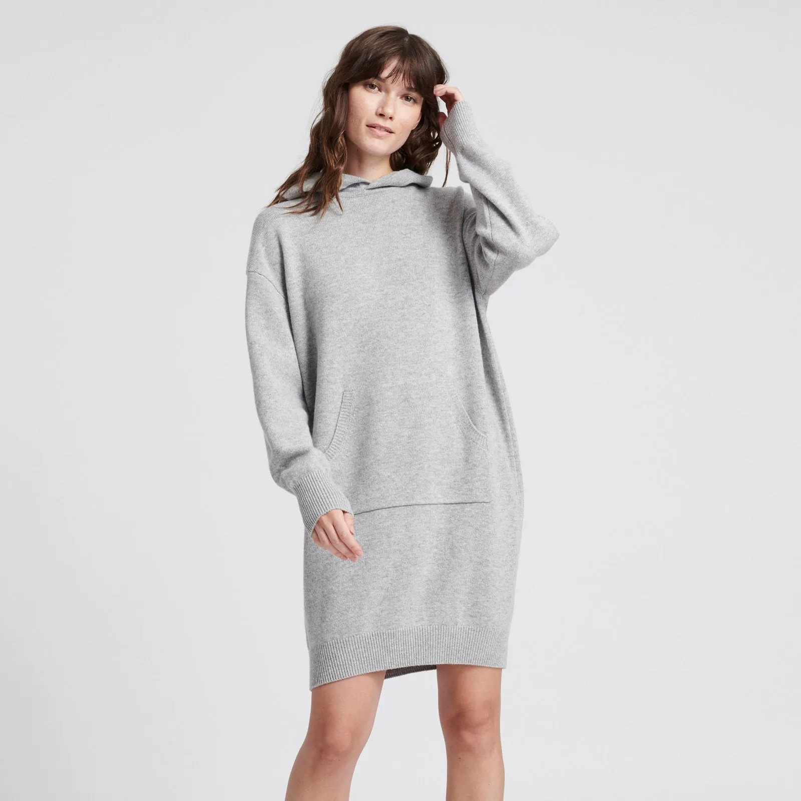 Wool Cashmere Sweatshirt Dress