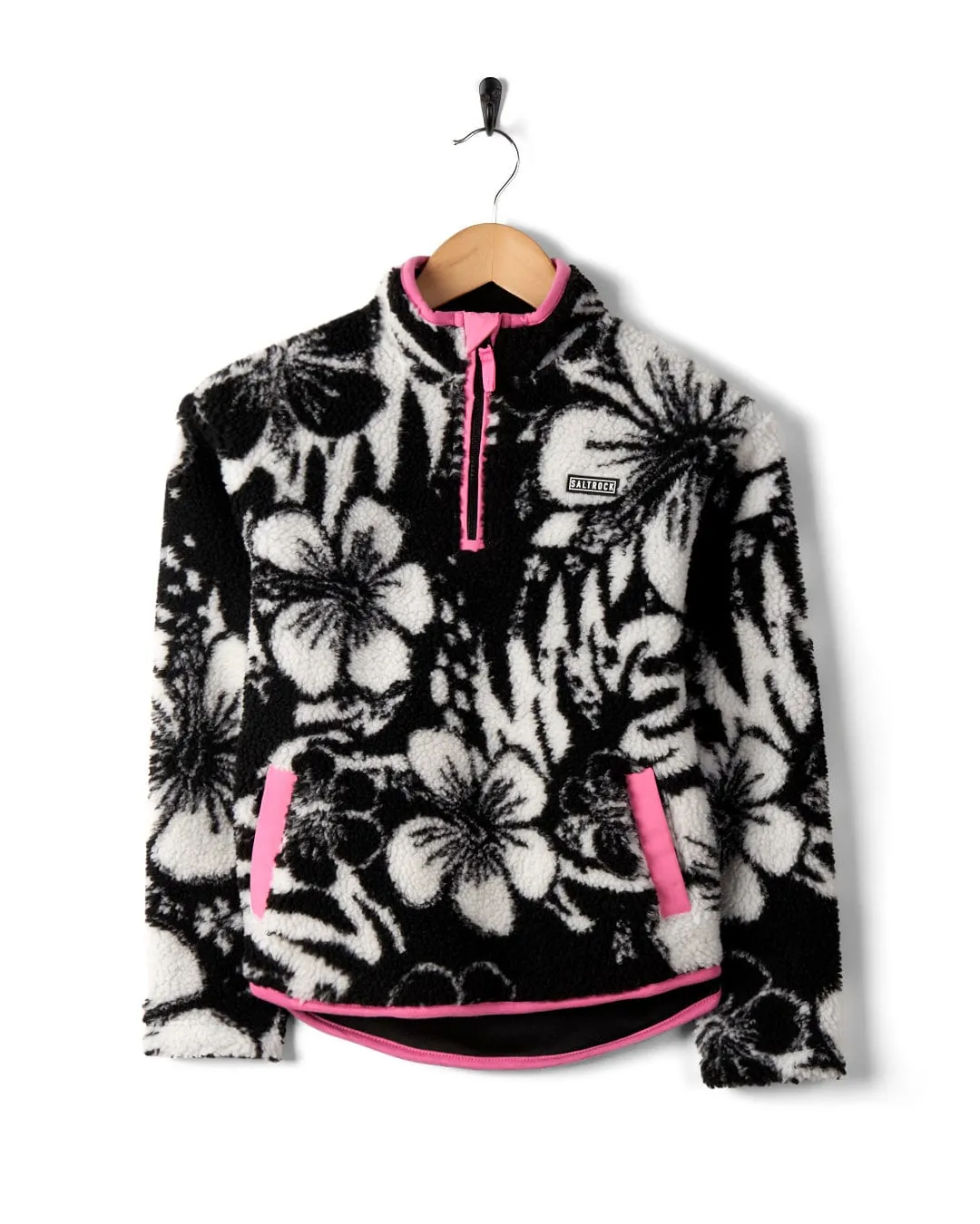 Zella - Kids Hibiscus Fleece - Black